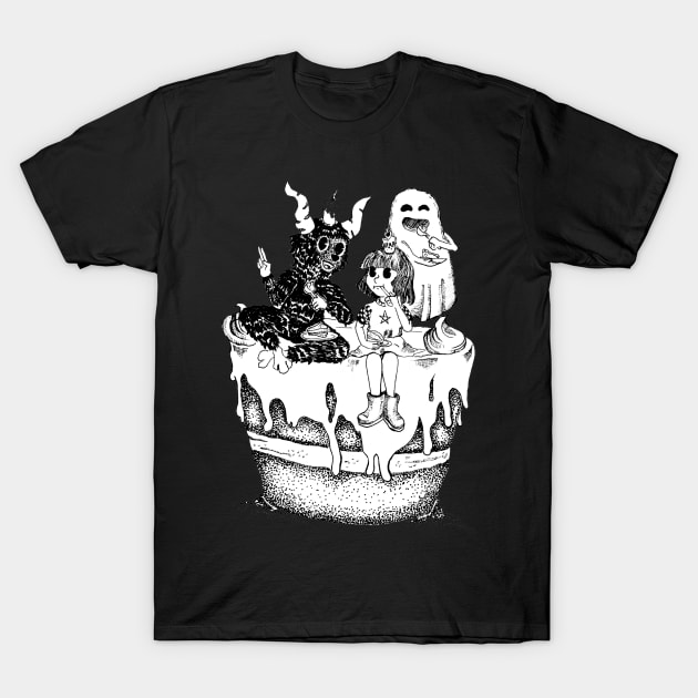 Satan Cake T-Shirt by Scullenary